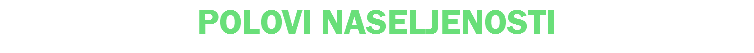 POLOVI NASELJENOSTI